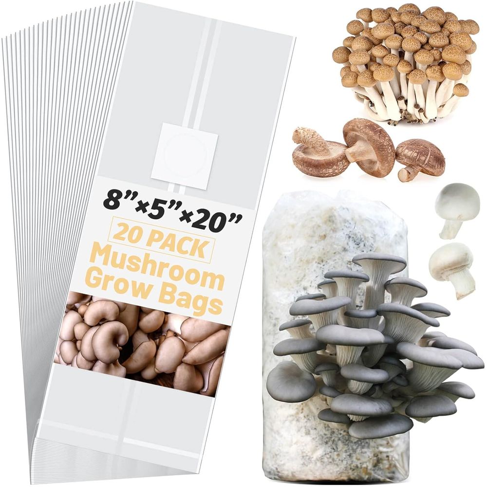 Mushroom Spawn Bags, 20Pcs Lar - Mushroom Spawn Bag 评论和价格