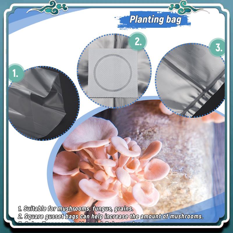 50Pcs 10X20 Inch PVC Mushroom  - Mushroom Spawn Bag 评论和价格